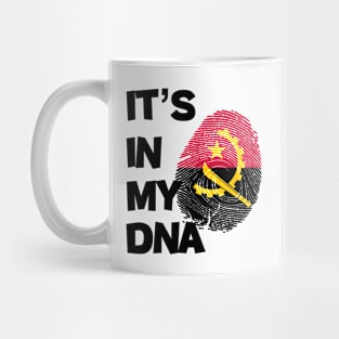 Flag of Angola in fingerprint Mug